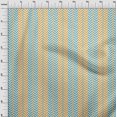 thumbnail image 3 of oneOone Cotton Silk Fabric Stripe & Herringbone Geometric Print Sewing Fabric BTY 42 Inch Wide, 3 of 4