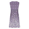 thumbnail image 5 of Penkiiy Robes pour Femmes 2024 Imprimé Marbre Col Rond Décontracté Sans Manches Robe à Bretelles Robe d'Été Babycon Sortie Décontractée Robes de Fête L Violet, 5 of 5