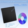 thumbnail image 2 of Fokuz External Disk Drive USB 0 & Type C DVD Drive For Laptop Portable Disk Player Read/Write Disk Drive Burner 3D Disk Drive, 2 of 6
