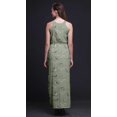 thumbnail image 4 of Bimba Bird Women Printed Crew Neck Side Slits Halter Dress Long Evening Gown-Small, 4 of 6