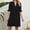 Black, variant on Gspmoly Plus Size Dresses for Curvy Women, Women'S Casual Sexy Fashion Summer V Neck Short Sleeve Loose Solid Dress Cocktail Dresses for Women up to 70% Off