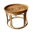 thumbnail image 3 of simhoa Rattan Side Table Accent Desk Home Decor NightStand for Patio Balcony Garden 26cmx20cm, 3 of 8