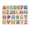 A, variant on Jindong Kids Wooden Peg Puzzles Set with Alphabet Numbers Fruits Animals and Vehicles