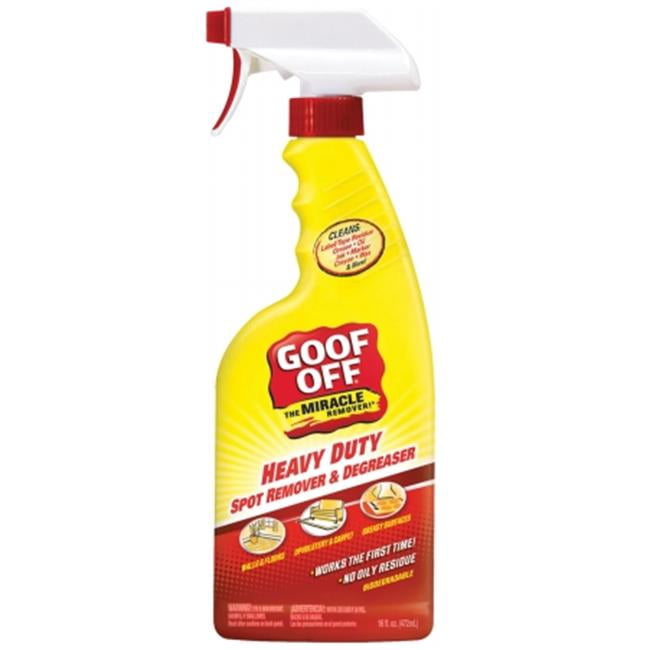 Goof Off FG720 Heavy Duty Spot Remover and Degreaser, Trigger Spray 16-Ounce