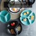 thumbnail image 2 of 1pc Fruit Divided Plate Ceramic Food Serving Plate Appetizer Serving Platter, 2 of 9