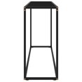 thumbnail image 2 of vidaXL Console Table Black 120x35x75 cm Tempered Glass, 2 of 4