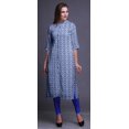 thumbnail image 2 of Bimba Tuniques Droites pour Femmes, Kurti Longue Imprimée, Robe Décontractée, Grande, 2 of 6