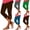 Bleu Foncé A, variante sur Fartey Leggings Capri pour Femmes Taille Haute Pantalons Capri de Yoga Pantalons Extensibles de Détente Leggings Capri de Couleur Unie Pantalons d'Entraînement de Plage Gris Foncé m
