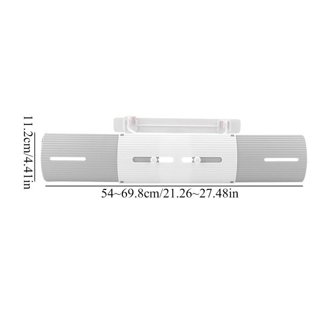 Air Conditioner Air Deflector, Windshield Wind Guide 21.26 to 27.68inch Universal Telescopic Air Cooled Baffle Wind Direction Air Diverter Cover for Living Room