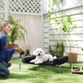 thumbnail image 2 of PawHut Elevated Dog Bed, Portable Raised Dog Cot with Breathable Mesh, 2 of 10
