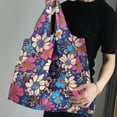 thumbnail image 3 of Sac de Magasinage Réutilisable Imperméable avec Compartiment Caché, Fourre-Tout Pliable en Nylon pour l'Épicerie, les Voyages, l'Usage Quotidien, 3 of 8