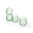 thumbnail image 2 of Sabatier 4 pack DOF Ribbed Glasses 380ml Green, 2 of 5