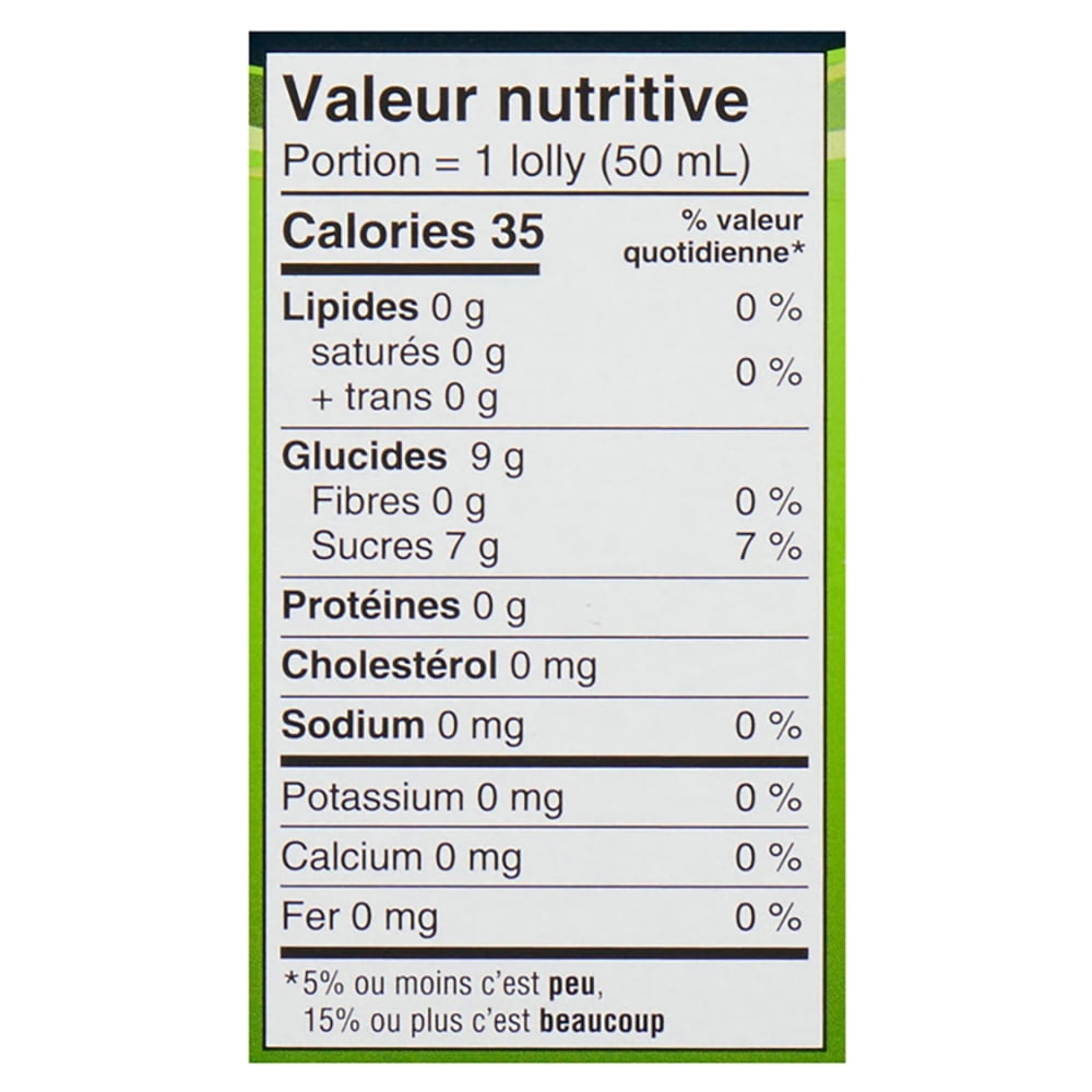 Chapman's Low Calorie Banana Li'l Lolly in a Box, 28 x 50mL