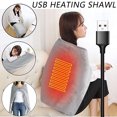 thumbnail image 2 of WMQPNNS New Trending Heated Electric Lap Blanket Heating Blanket Heated Usb Warming Shawl Usb Home Textiles Todays Deals Clearance Sale, 2 of 9