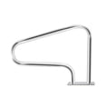 thumbnail image 3 of Heavy Duty Stainless Steel Pool Handrail, 39"x32" Safety Stair Rail with Non-Slip Blue Grip, 375LBS Load Limit, Quick Mount Base, Slanted Column, 3 of 7