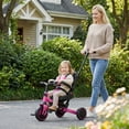 thumbnail image 2 of INFANS 9-in-1 Foldable Toddlers Tricycle, Converts Stroller to Balance Bike with Adjustable Push Handle, Canopy & Backrest, Pedal Conversion, Retractable Rear Wheels for 1-6 Years, 2 of 9