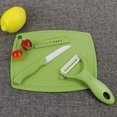 thumbnail image 1 of Oleegame 1PC Vegetable Peeler Stainless Steel Ceramic Set With Fruit Vegetable Peeler Knife Mini Cutting Board Colorful Kitchen Tools 3PCS, 1 of 4