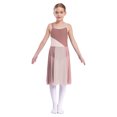 thumbnail image 1 of Oyolan Robe de Danse Sans Manches en Maille Transparente pour Filles, Justaucorps de Danse Moderne, Vêtements de Performance, Marron Clair 14, 1 of 7