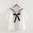 thumbnail image 2 of Chemise Classique pour Femmes à Boutons Haut Basique Polyvalent pour Usage Quotidien Blouse Décontractée Confortable avec Col Intemporel, 2 of 3