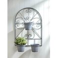 thumbnail image 2 of Summerfield Terrace 10018892 Scrollwork Trellis with Flower Pots, 2 of 2