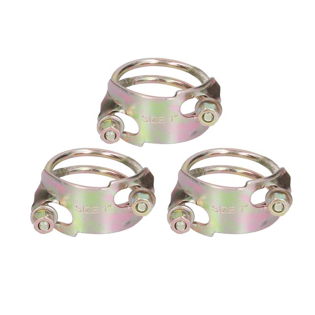 Double Wire Hose Clamps, Adjustable Prevent Extrusion Resist Resistance Wire Hose Clamp For Industrial Use For Fixed Water Pipe For Home Use 2-62