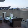 thumbnail image 2 of Écran d'Intimité pour Balcon 1x5 m Couverture de Protection de Sécurité pour Balcon Ventilée et Résistante aux Intempéries Filet de Balcon Clôture Ouverture de 1 mm avec 10 Attaches Gris, 2 of 11
