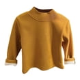thumbnail image 1 of Chemises Garçons Automne Hiver Col Trutle à Manches Longues Pull Basique Jaune 4-5 Ans, 1 of 6