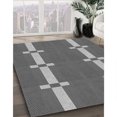 thumbnail image 3 of Ahgly Company Tapis d'Intérieur Lavables en Machine, Carrés Transitionnels, Gris, 7' Carré, 3 of 7