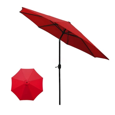 EGNMCR Garden Umbrella Outdoor Stall Umbrella Beach Sun Umbrella Replacement Cloth 118 Inch Diameter With 8 Bones Sports sheath