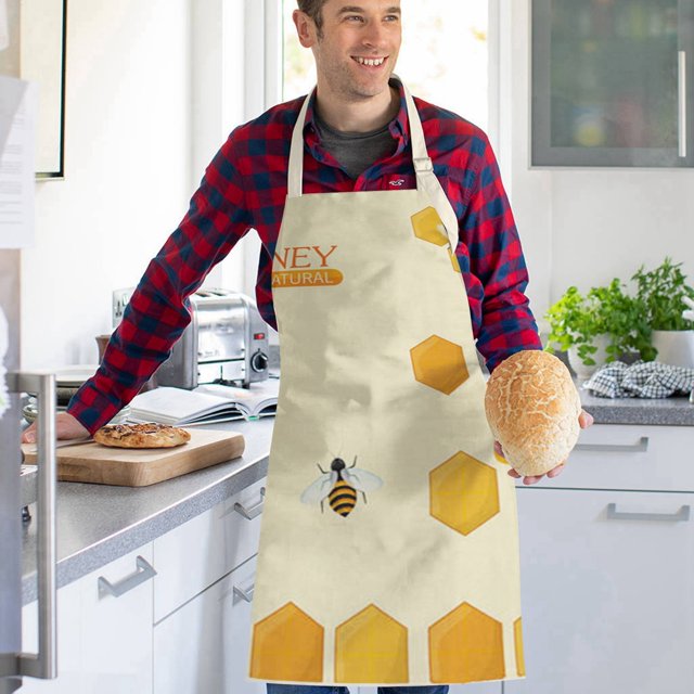WIFKLSIIPG Festival Printed Linen Sleeveless Apron Kitchen Oil and Stain Sleeveless Cover Kitchen Apron