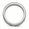 thumbnail image 2 of Edward Mirell Titanium Blue Anodized Brushed & Polished 9mm Band Size 13, 2 of 4