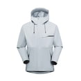 thumbnail image 3 of CFLVAEK Veste de Pluie Femme Imperméable Légère Randonnée Plein Air Veste à Capuche Automne Printemps Vestes à Fermeture Éclair avec Poches Blanc TTG, 3 of 6