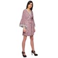 thumbnail image 3 of Moomaya Peignoir en Coton pour Femmes Robe de Chambre Imprimée Courte Peignoir de Douche Nuptiale, 3 of 6