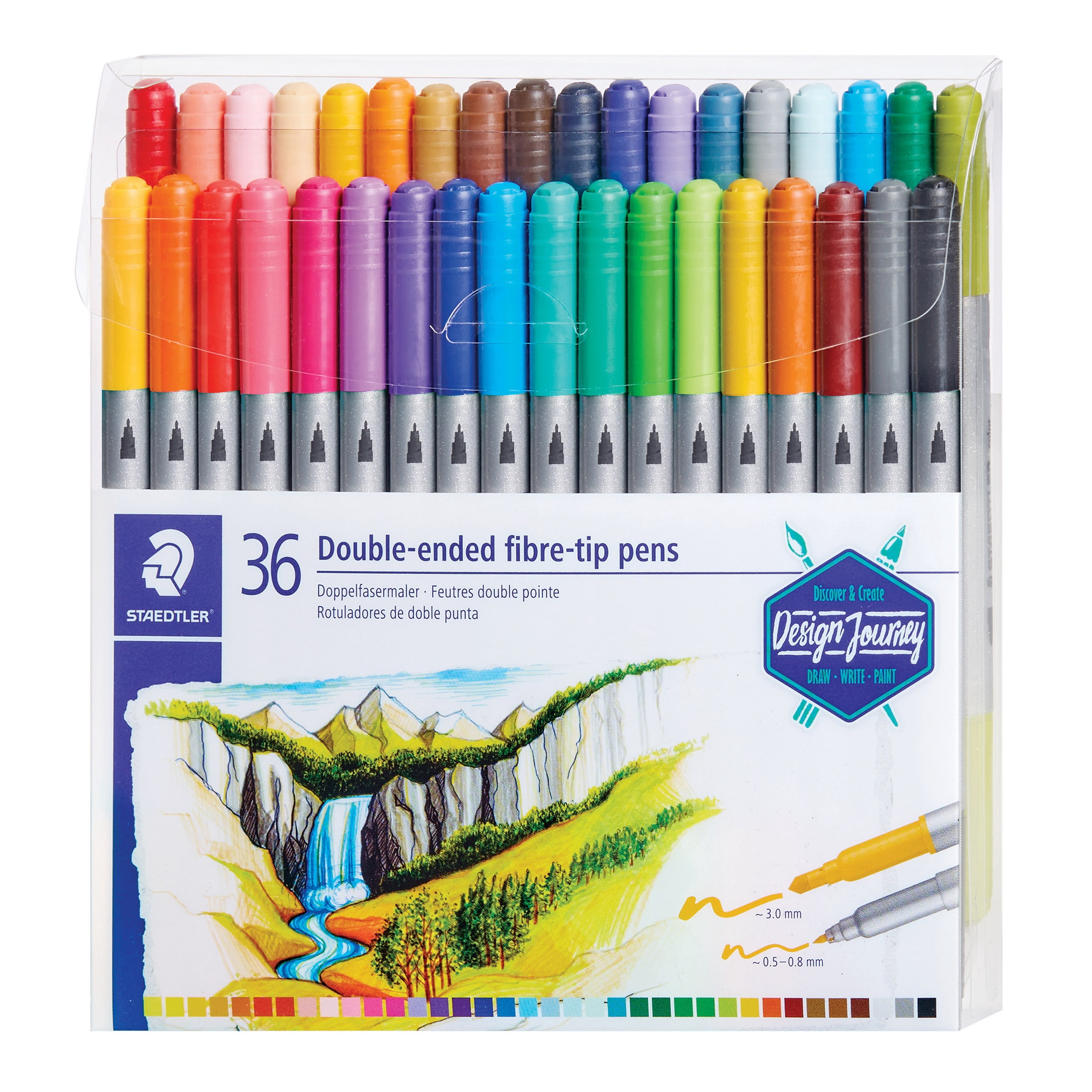 Marqueurs à double extrémité Staedtler 36 pièces