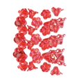 thumbnail image 2 of GUOOL 100x Flower Beads Crafts Handmade Flower Bead Charms Transparent Floral Bead Red, 2 of 9