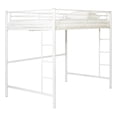 thumbnail image 1 of Pemberly Row Lit Mezzanine Double en Métal avec 2 Échelles Intégrées, Blanc, 1 of 13