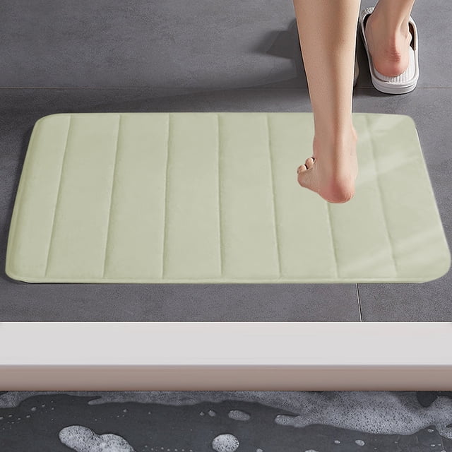 Yhmxh Bathroom Rugs Carpet Bedroom Mat Non Slip Bathroom Foot Mat Bathroom Quilted Absorbent Floor Mat Easy To Wash And Dry 40X60CM Living Room Rug Bath Mat