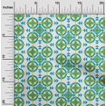 thumbnail image 2 of oneOone Georgette Viscose Green Fabric Geometric Fabric For Sewing Printed Craft Fabric By The Yard 42 Inch Wide, 2 of 4