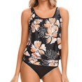 thumbnail image 2 of Women Tankini Swimsuit Tummy Control Top With Shorts Two Piece Bathing Suit, 2 of 6