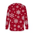 thumbnail image 5 of Costumes de Noël en Liquidation Mode Femmes Imprimé Manche Confortable Respirant Chandail à Col Rond Chandail Grande Taille pour Femmes, 5 of 5
