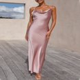 thumbnail image 4 of Women‘s Long Bodycon Dress with Spaghetti Straps, 4 of 8