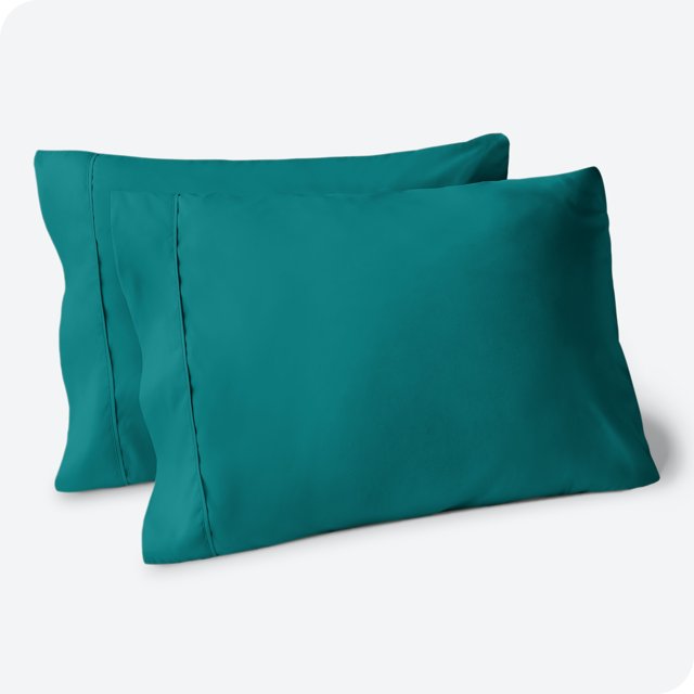 Bare Home Pillowcase Set - Premium 1800 Collection - Double Brushed - Ultra Soft - King Size, Emerald, 2 Count