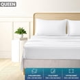thumbnail image 3 of Bedding Queen Sheet Set - Brushed Microfiber - Soft Bed Sheets for Queen Size Bed Set - Luxury Bedding Sheets with Fitted Sheet, Flat Sheet & 2 Pillow Cases - Deep Pocket, 3 of 6