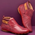 thumbnail image 2 of Bottes XZNGL pour Femmes Hiver Bottes d'Hiver pour Femmes Automne Hiver Bottines pour Femmes Bout Rond Talon Compensé Bas Bottes Chaussures Décontractées, 2 of 4