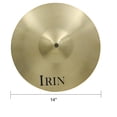 thumbnail image 2 of 14" Brass Alloy Crash Ride Hi-Hat Cymbal for Drum Set, 2 of 7