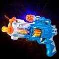 thumbnail image 2 of blue Kids Projection Light Toy Gun With Sound Effects Musical Light Up Toy For Boys Girls Birthday Gift Cosplay Role Play Game 0.59 Lbs, 2 of 7