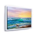 thumbnail image 2 of Designart Blue Waves Breaking At The Beach IV FLOAT FRAME WALL ART, 2 of 4
