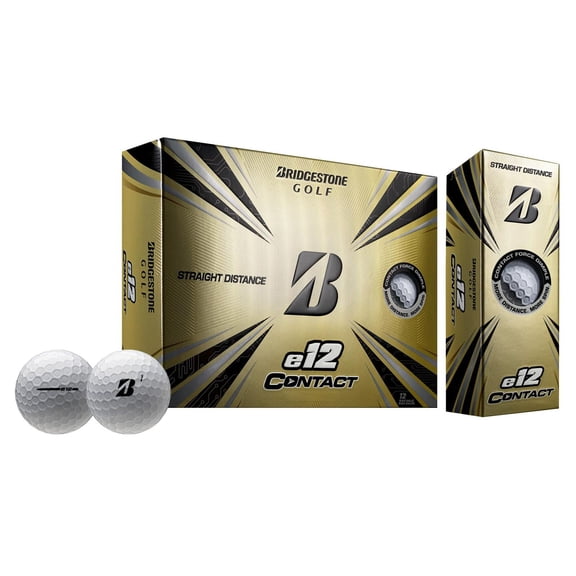 Bridgestone Golf Balles E12 Contact blanches