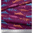 thumbnail image 2 of Soimoi Cotton Duck Fabric Bubbles & Fish Ocean Print Fabric by The Yard 56 Inch Wide, 2 of 2