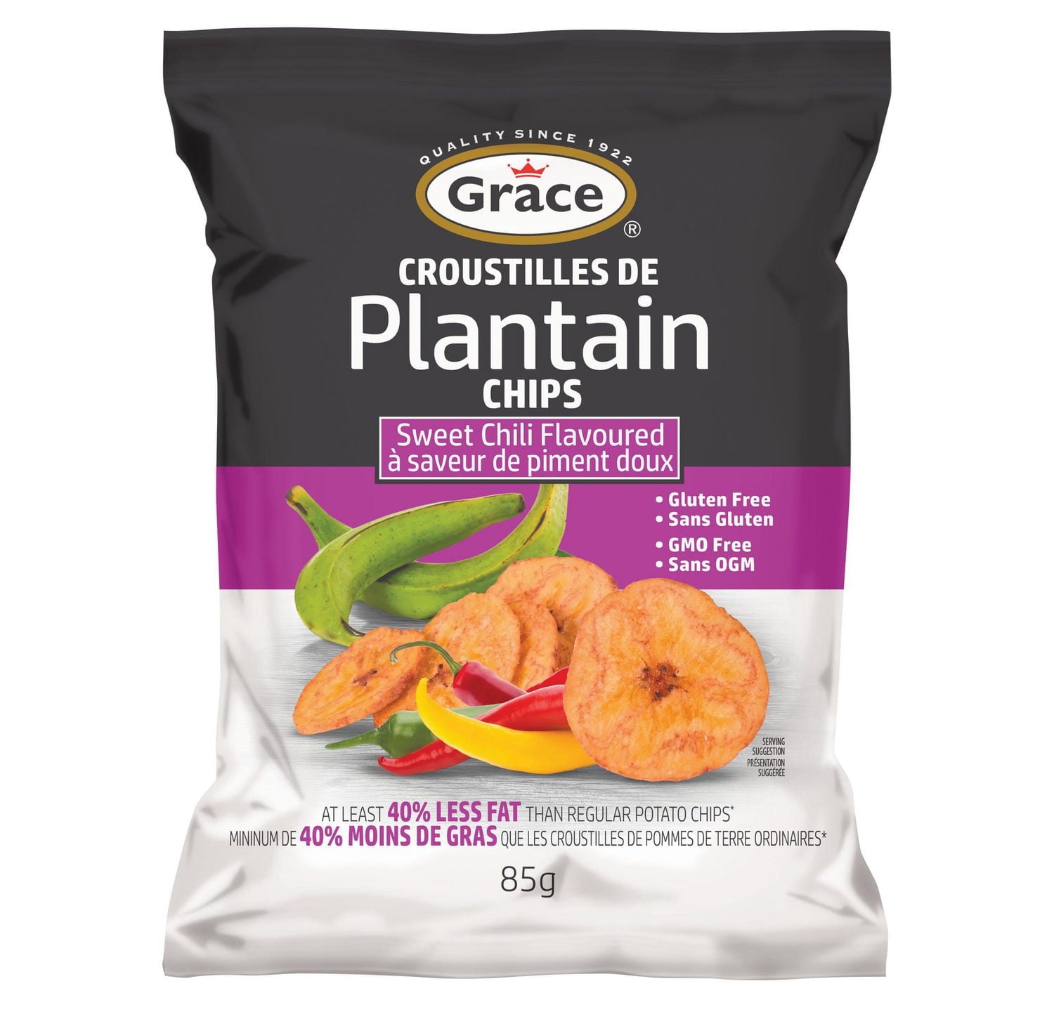 Grace Sweet Chili Plantain Chips, 85g Bag
